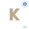 Wooden Letter K 12 inch or 8 inch, Unfinished Large Wood Letters for Crafts | Woodpeckers